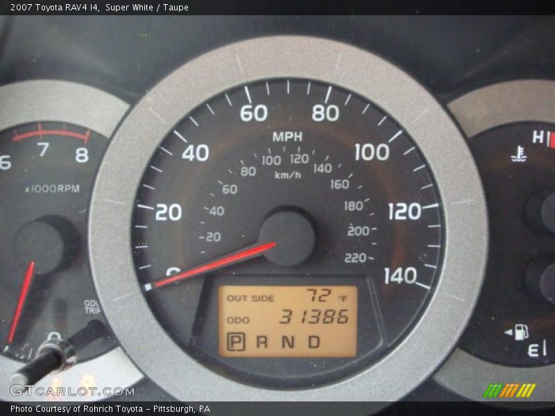 Super White / Taupe 2007 Toyota RAV4 I4