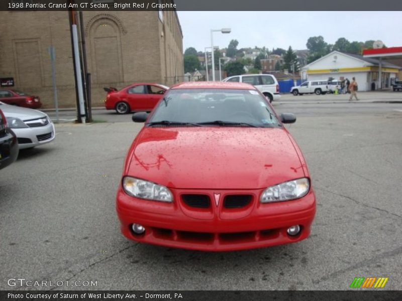 Bright Red / Graphite 1998 Pontiac Grand Am GT Sedan