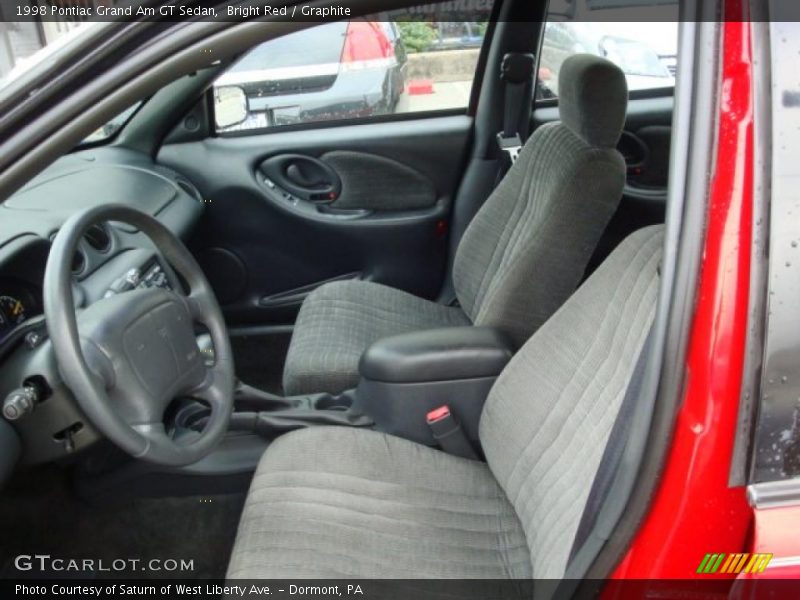 Bright Red / Graphite 1998 Pontiac Grand Am GT Sedan