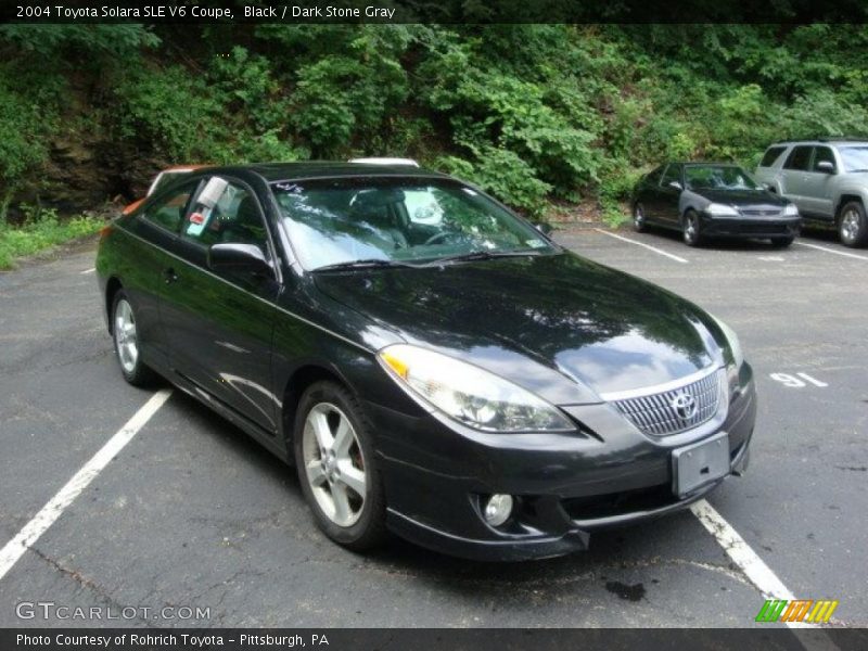 Black / Dark Stone Gray 2004 Toyota Solara SLE V6 Coupe
