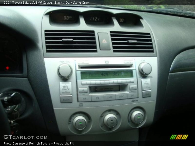 Black / Dark Stone Gray 2004 Toyota Solara SLE V6 Coupe