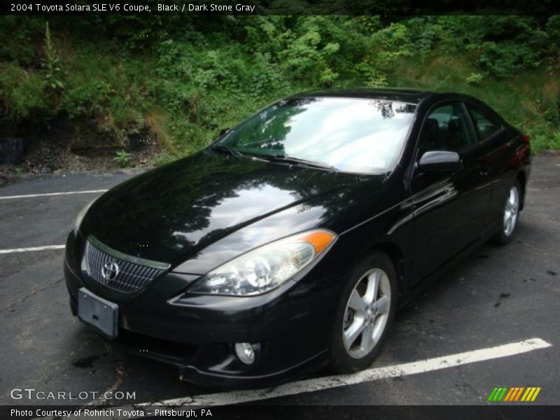 Black / Dark Stone Gray 2004 Toyota Solara SLE V6 Coupe