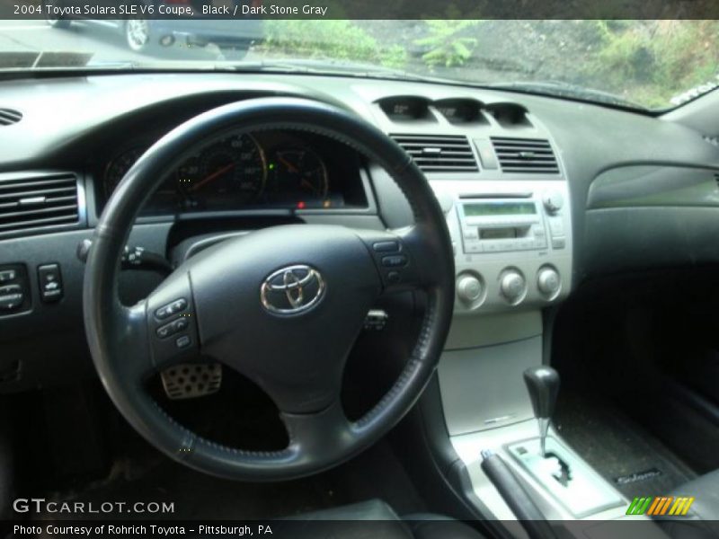 Black / Dark Stone Gray 2004 Toyota Solara SLE V6 Coupe