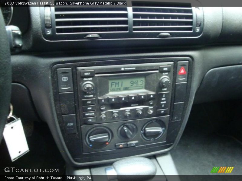 Silverstone Grey Metallic / Black 2003 Volkswagen Passat GL Wagon