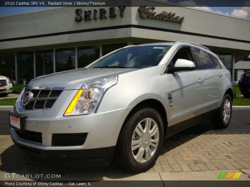 Radiant Silver / Ebony/Titanium 2010 Cadillac SRX V6