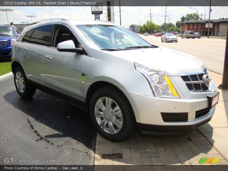 Radiant Silver / Ebony/Titanium 2010 Cadillac SRX V6