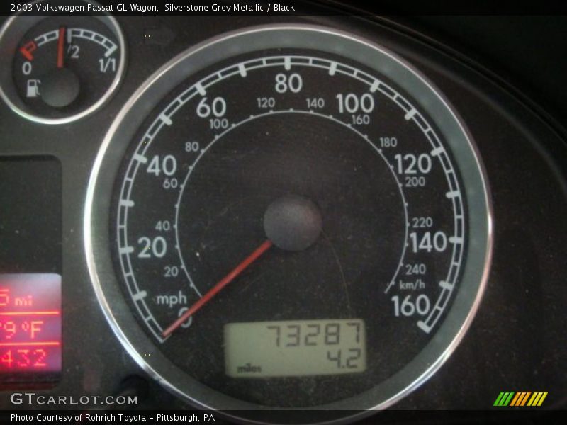 Silverstone Grey Metallic / Black 2003 Volkswagen Passat GL Wagon