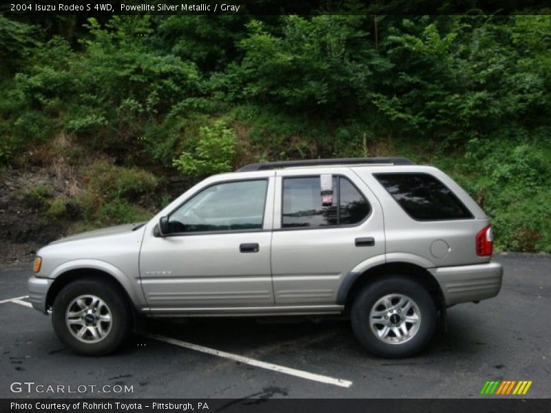 Powellite Silver Metallic / Gray 2004 Isuzu Rodeo S 4WD