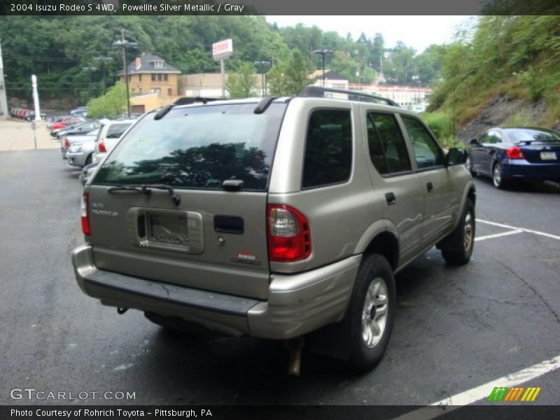 Powellite Silver Metallic / Gray 2004 Isuzu Rodeo S 4WD