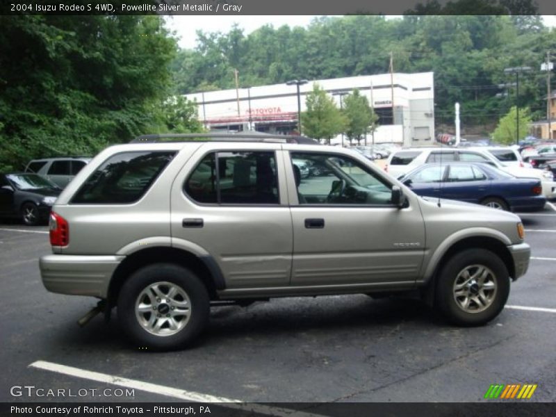 Powellite Silver Metallic / Gray 2004 Isuzu Rodeo S 4WD