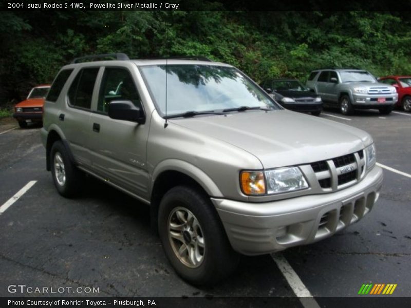 Powellite Silver Metallic / Gray 2004 Isuzu Rodeo S 4WD