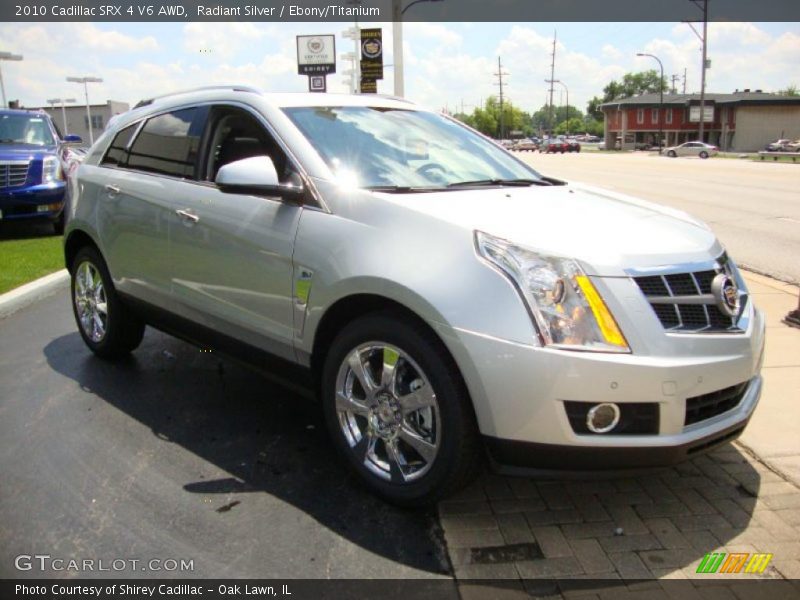 Radiant Silver / Ebony/Titanium 2010 Cadillac SRX 4 V6 AWD