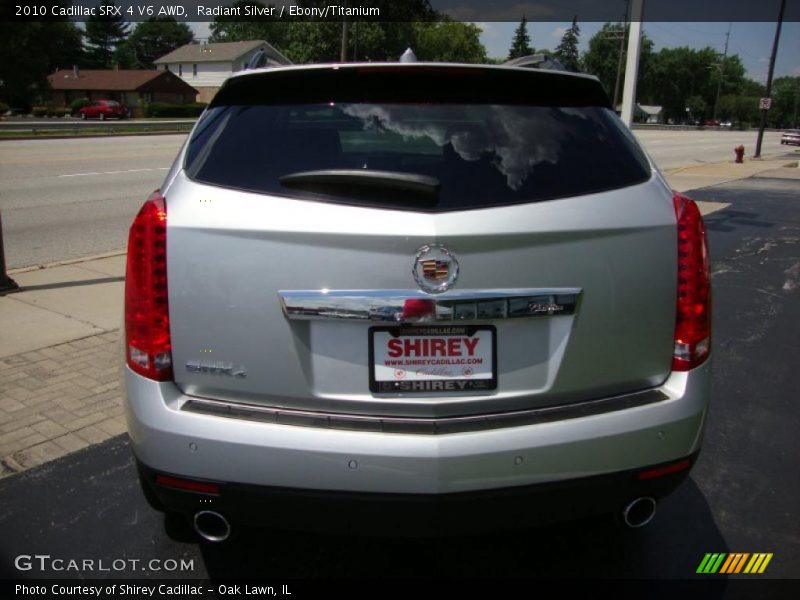 Radiant Silver / Ebony/Titanium 2010 Cadillac SRX 4 V6 AWD