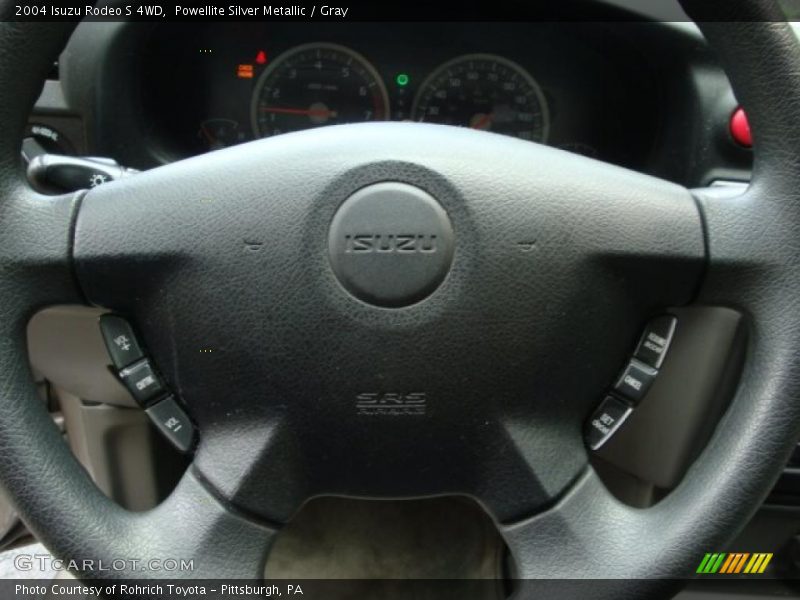 Powellite Silver Metallic / Gray 2004 Isuzu Rodeo S 4WD