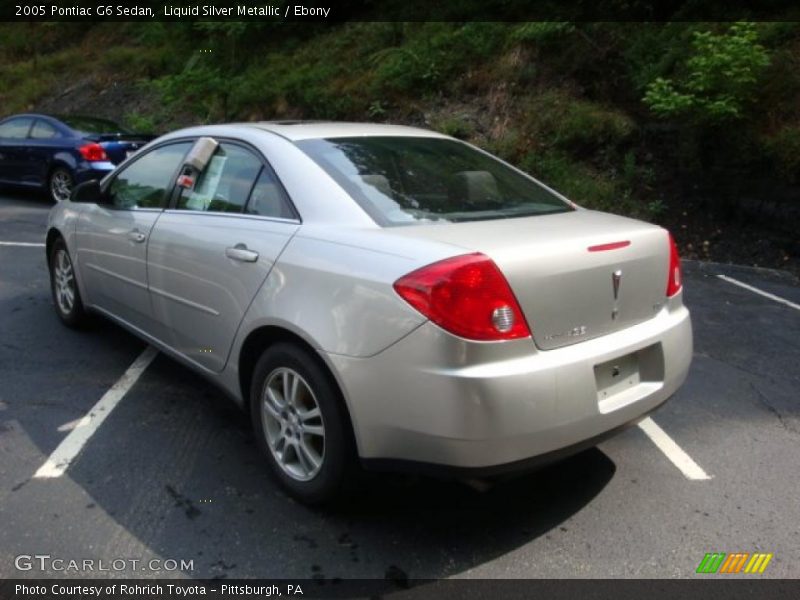 Liquid Silver Metallic / Ebony 2005 Pontiac G6 Sedan