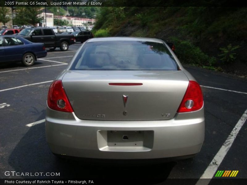 Liquid Silver Metallic / Ebony 2005 Pontiac G6 Sedan