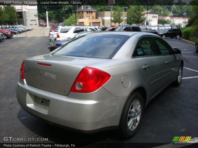 Liquid Silver Metallic / Ebony 2005 Pontiac G6 Sedan