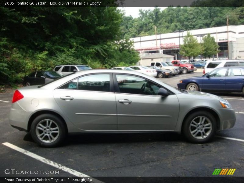 Liquid Silver Metallic / Ebony 2005 Pontiac G6 Sedan