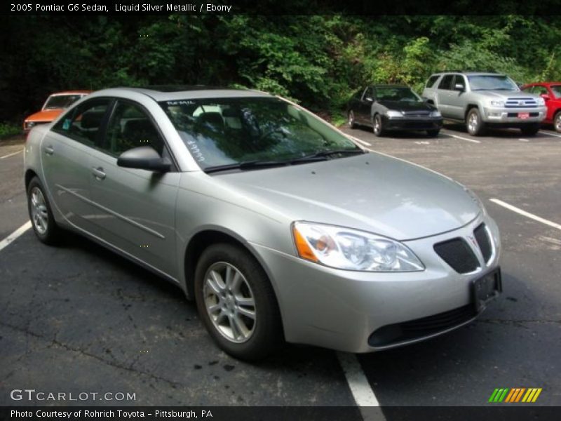 Liquid Silver Metallic / Ebony 2005 Pontiac G6 Sedan