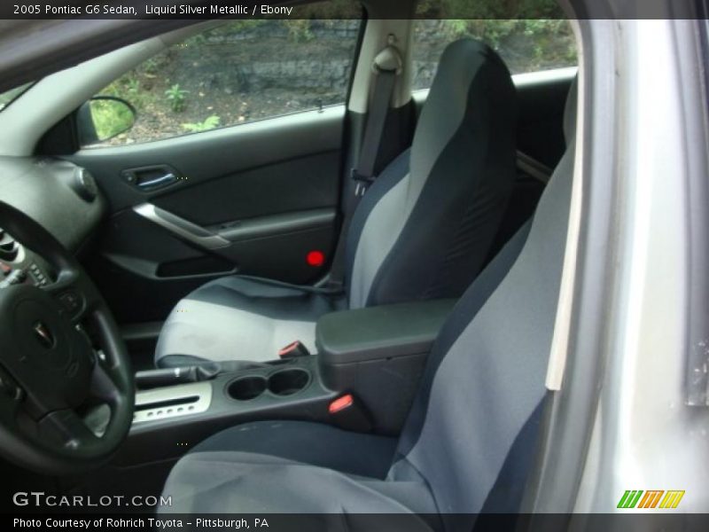 Liquid Silver Metallic / Ebony 2005 Pontiac G6 Sedan