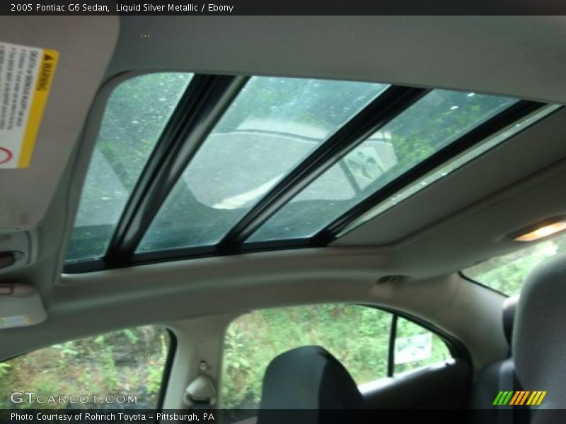 Liquid Silver Metallic / Ebony 2005 Pontiac G6 Sedan