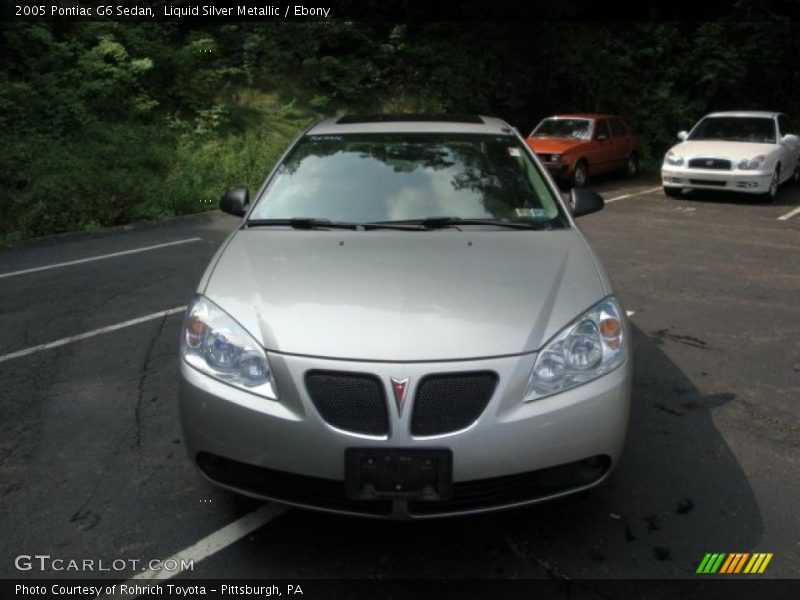 Liquid Silver Metallic / Ebony 2005 Pontiac G6 Sedan