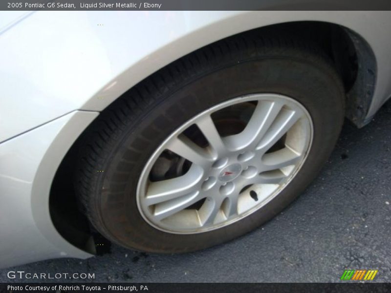 Liquid Silver Metallic / Ebony 2005 Pontiac G6 Sedan