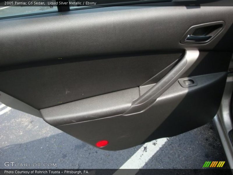 Liquid Silver Metallic / Ebony 2005 Pontiac G6 Sedan