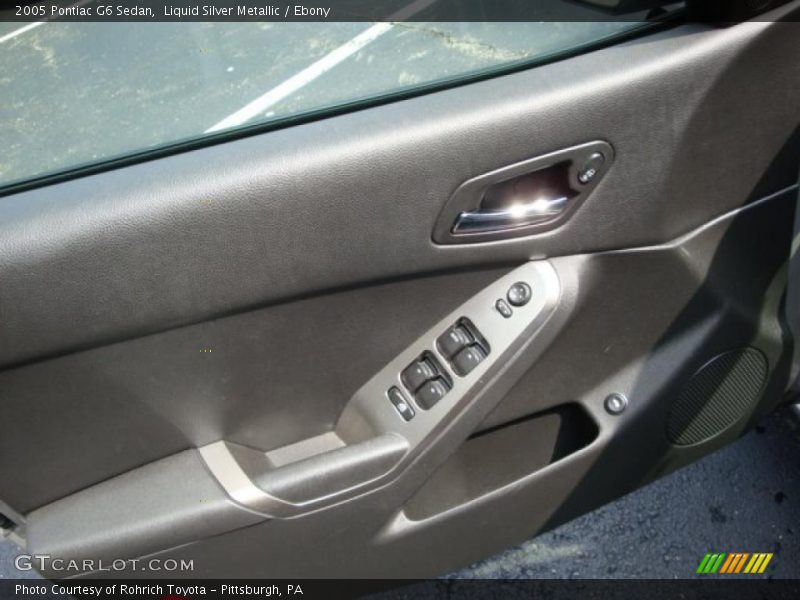 Liquid Silver Metallic / Ebony 2005 Pontiac G6 Sedan