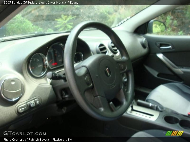 Liquid Silver Metallic / Ebony 2005 Pontiac G6 Sedan