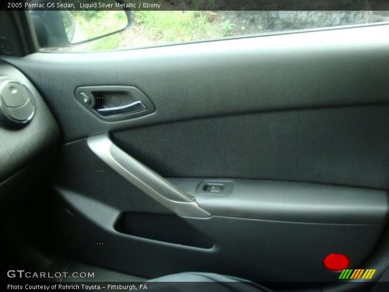 Liquid Silver Metallic / Ebony 2005 Pontiac G6 Sedan