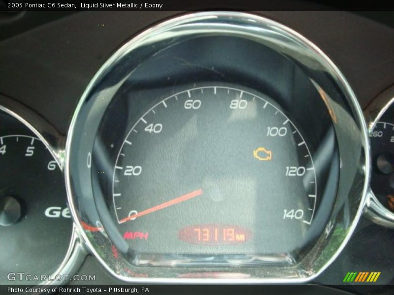 Liquid Silver Metallic / Ebony 2005 Pontiac G6 Sedan