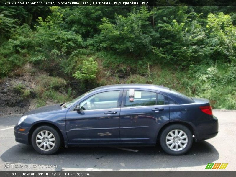 Modern Blue Pearl / Dark Slate Gray/Light Slate Gray 2007 Chrysler Sebring Sedan