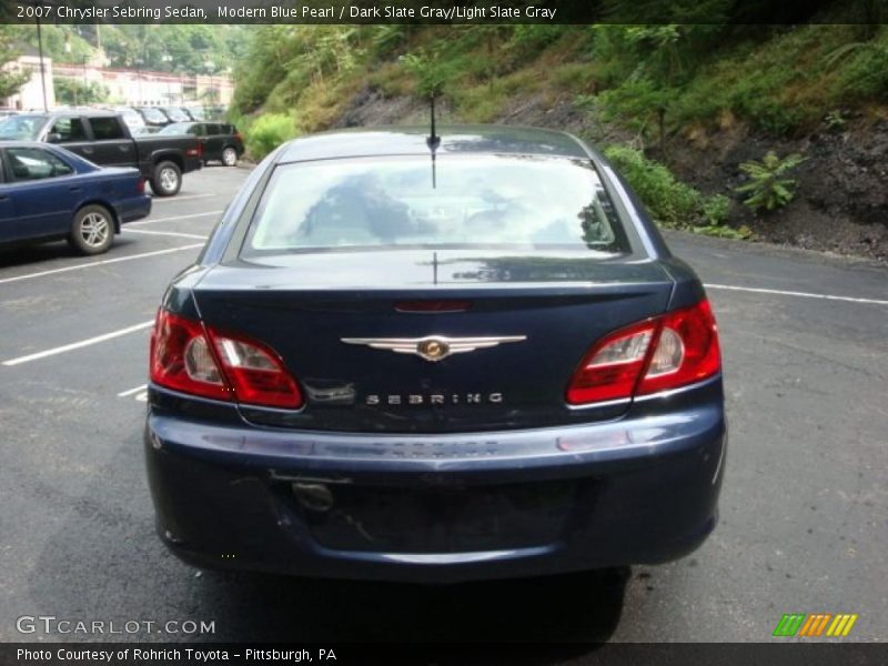Modern Blue Pearl / Dark Slate Gray/Light Slate Gray 2007 Chrysler Sebring Sedan