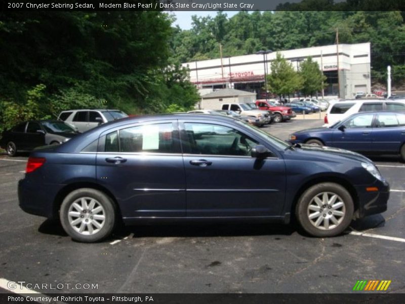 Modern Blue Pearl / Dark Slate Gray/Light Slate Gray 2007 Chrysler Sebring Sedan