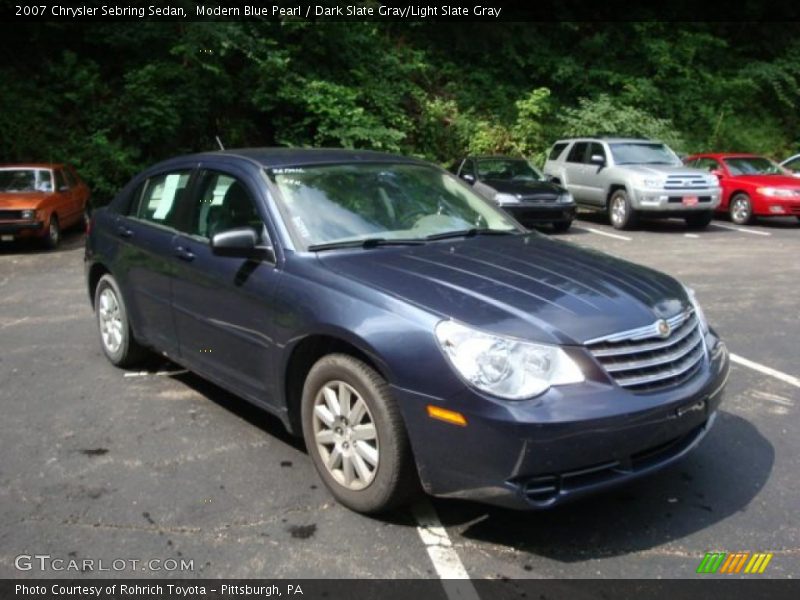 Modern Blue Pearl / Dark Slate Gray/Light Slate Gray 2007 Chrysler Sebring Sedan