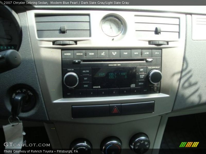 Modern Blue Pearl / Dark Slate Gray/Light Slate Gray 2007 Chrysler Sebring Sedan