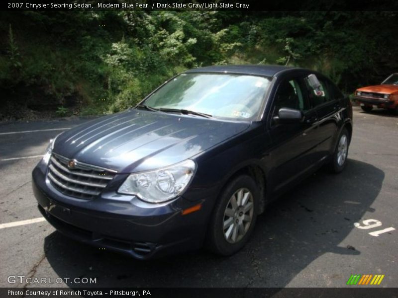 Modern Blue Pearl / Dark Slate Gray/Light Slate Gray 2007 Chrysler Sebring Sedan