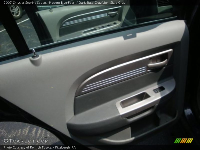 Modern Blue Pearl / Dark Slate Gray/Light Slate Gray 2007 Chrysler Sebring Sedan
