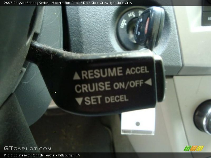 Modern Blue Pearl / Dark Slate Gray/Light Slate Gray 2007 Chrysler Sebring Sedan