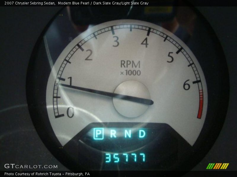 Modern Blue Pearl / Dark Slate Gray/Light Slate Gray 2007 Chrysler Sebring Sedan