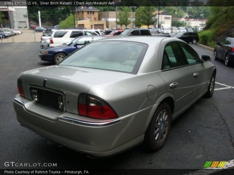 Silver Birch Metallic / Dark Ash/Medium Ash 2003 Lincoln LS V6