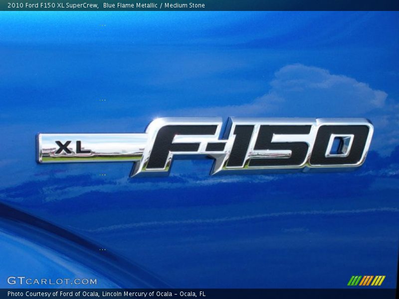 Blue Flame Metallic / Medium Stone 2010 Ford F150 XL SuperCrew