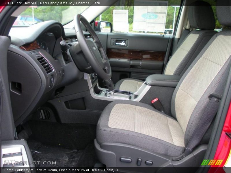Red Candy Metallic / Charcoal Black 2011 Ford Flex SEL