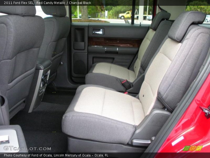 Red Candy Metallic / Charcoal Black 2011 Ford Flex SEL
