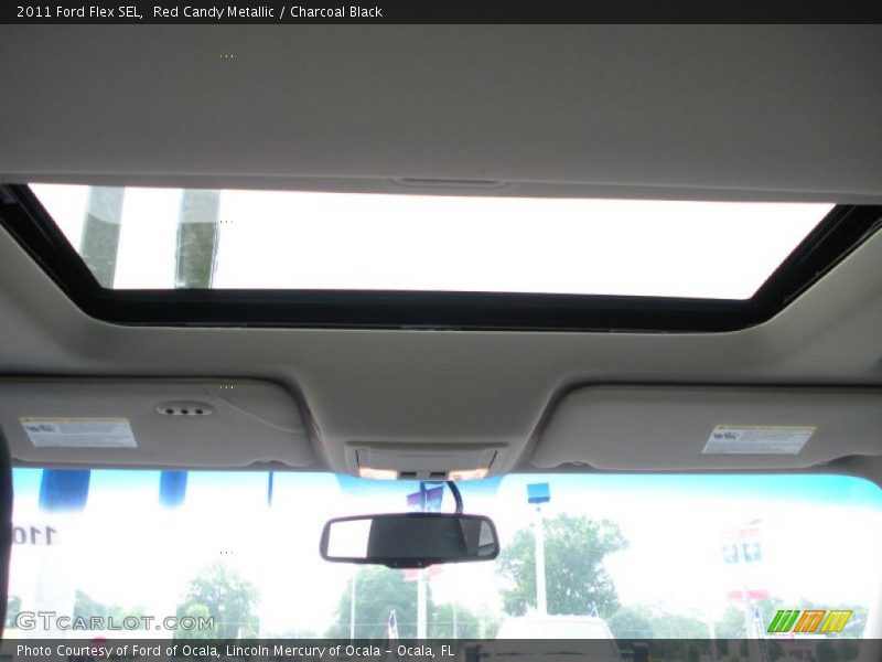 Red Candy Metallic / Charcoal Black 2011 Ford Flex SEL