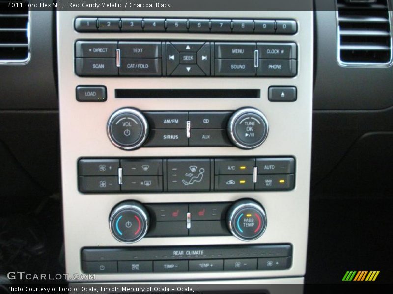 Red Candy Metallic / Charcoal Black 2011 Ford Flex SEL