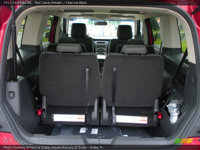 Red Candy Metallic / Charcoal Black 2011 Ford Flex SEL