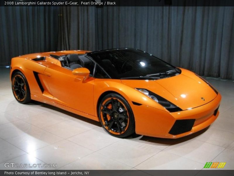 Pearl Orange / Black 2008 Lamborghini Gallardo Spyder E-Gear