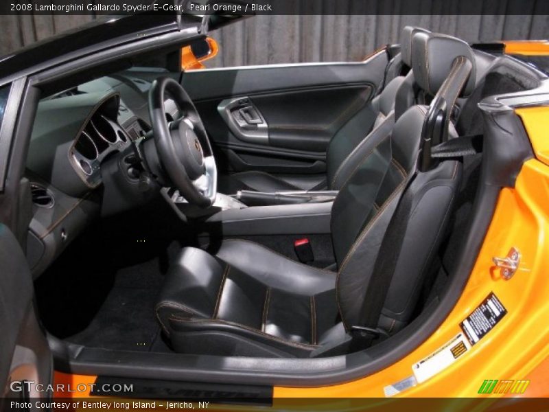 Pearl Orange / Black 2008 Lamborghini Gallardo Spyder E-Gear